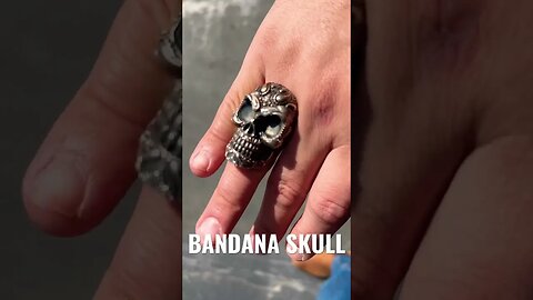 #Bandana #skullring 💀 Steeped in the spirit of #motorcycle riding 😈 #shorts