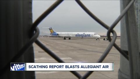 Allegiant Air, which flies from Niagara Falls airport, blasted in "60 Minutes" report