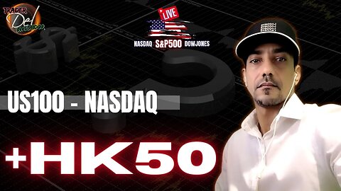 ANÁLISE DE MERCADO BITCOIN | US30 | US100 + HK50 DAY TRADE LIVE [AO VIVO] - ANÁLISE GRAFICA