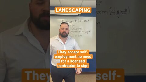 LANDSCAPING CONTRACTORS LICENSE