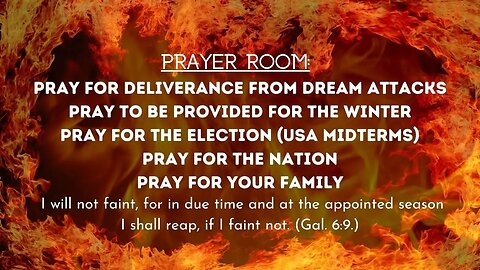 Prayer Room: Warfare Scriptures | Pray for Your Family, Nation and to be Provided For this Winter