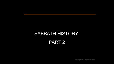 The History of the Sabbath Part II - Sabbath Controversy with Pat Arrabito