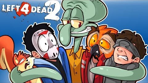 Left 4 Dead 2 - PART 2 of Real Titanic Story! (Spongebob Mods) With Vanoss, Ohm & Squirrel!