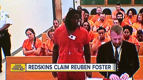 Redskins claim Reuben Foster after arrest in Tampa