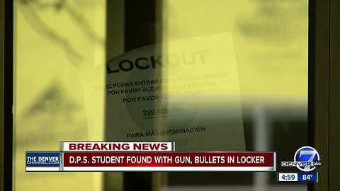 Gun found with bullets in Denver student's locker