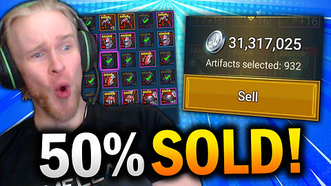 "I SOLD 1,000 ARTIFACTS!" - Everyone MUST DO THIS - Raid: Shadow Legends Gear Cleanse