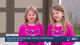 #WeSeeYouKSHB: Girls walk dogs for KC charities