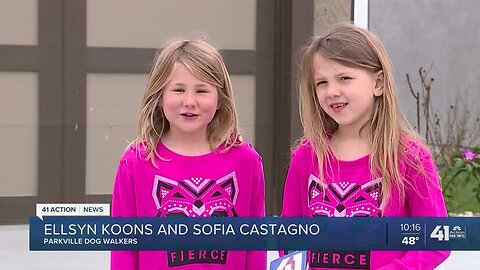 #WeSeeYouKSHB: Girls walk dogs for KC charities