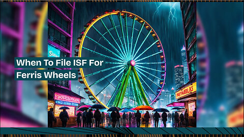 Navigating ISF Filing for Ferris Wheels: Timing is Everything