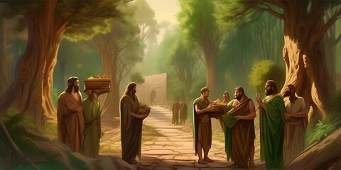 1 Chronicles 14 KJV Drawn by AI