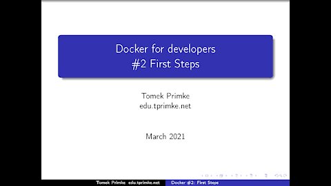 #4.4 Docker for Developers: First Steps (part 4/4) (#4.4 Docker: pierwsze kroki 4/4)