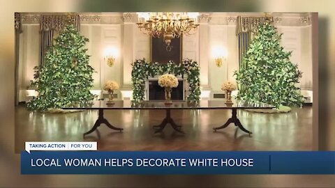 Local woman helps decorate the White House