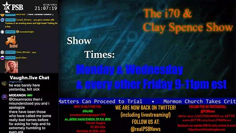 2024-08-30 21:00 EDT - The i70 and Coach Clay Show: