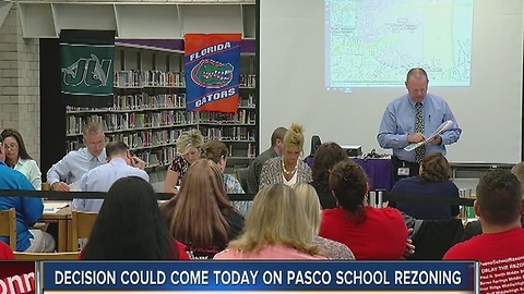 Decision could come today on Pasco school rezoning