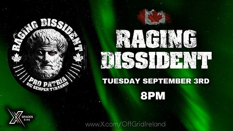 RAGING DISSIDENT Tuesday On XSPACES