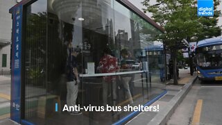 Anti-virus bus shelters!