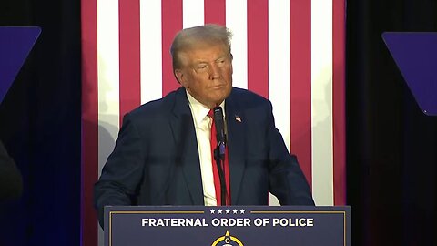 President Trump addresses the Fraternal Order of Police on heels of endorsment