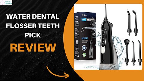 Water Dental Flosser Teeth Pick: Portable Cordless Oral Irrigator 300ML Rechargeable