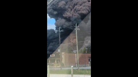 A fire reignited Sunday at a chemical facility in Conyers (From JGM's PF, See Description Box)