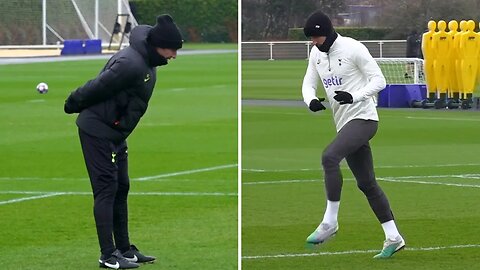 Antonio Conte IS BACK! Tottenham players train ahead of Champions League match with AC Milan