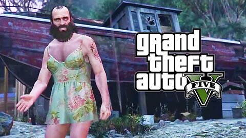 GTA V - Random Moments 8 (Trevor's Dress Sense, Chop Fails!)