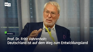 Prof. Dr. Fritz Vahrenholt: Deutschland ist auf dem Weg zum Entwicklungsland