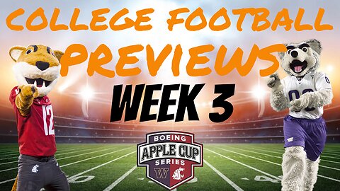 College Football Previews: Week 3 - Washington State vs Washington