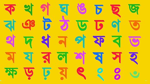 Bangla bornomala।banjonborno।ka kha ga gha।ক খ গ ঘ ঙ বাংলা উচ্চারণ।কখগঘ।বর্ণমালা শিখি। Anisha tv83।