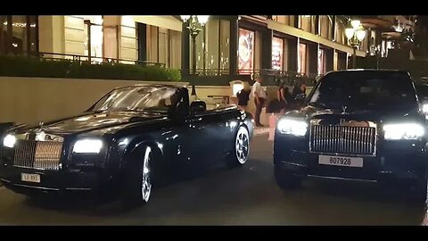 Only Rolls Royce Drophead and Dawn in Monte Carlo 14 minutes of 4k 60p elegance