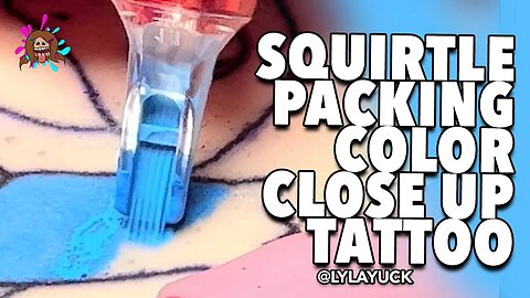 Squirtle Packing Color Close Up Tattoo