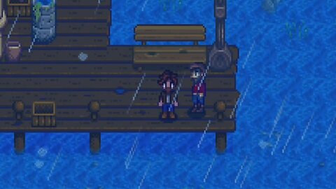 To The Beach Cutscene - Rain Weather[Male] | Stardew Valley