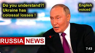 Do you understand?! Ukraine has colossal losses! Putin, Russia