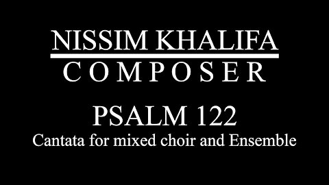 Psalm 122 - For mixed choir and ensemble