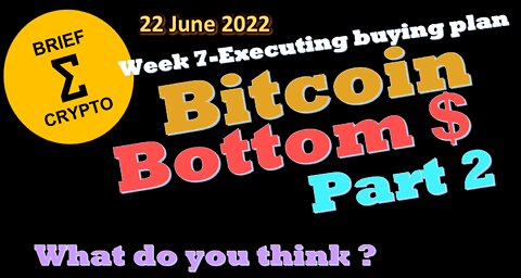 BriefCrypto Bitcoin BOTTOM $ - PART 2 - 22 June 2022