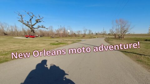 High Speed Riding on Our Kawasaki KLR650 Near New Orleans, LA