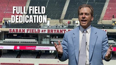 Saban Field at Bryant-Denny Stadium Dedication