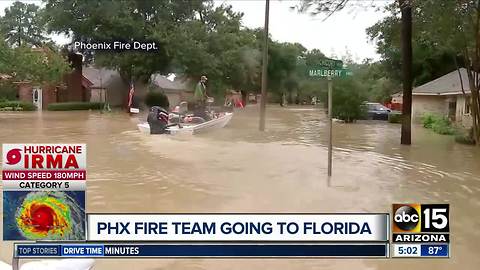 Arizona task force on the road to provide help after Irma