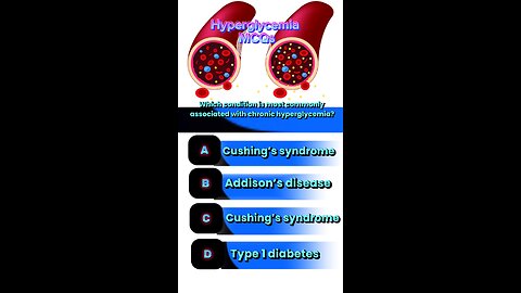 Hyperglycemia mcqs #bloodglucoselevels #sugur 🩸