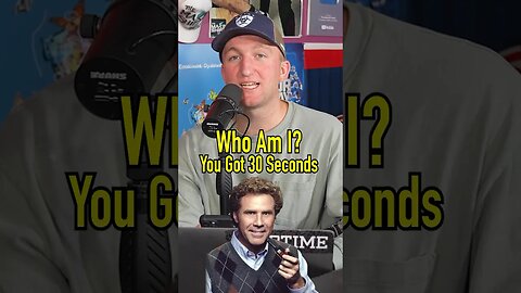 WHO AM I?! Will Ferrell! Does He Get It?! #shorts #willferrell #comedy #whoami #guesswho #30seconds