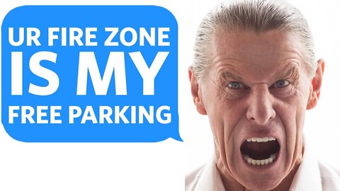 Deranged Old Man BLOCKS TRAFFIC in a FIRE Zone, and LOSES IT when he gets a TICKET - Reddit Podcast