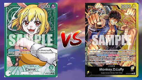 One Piece TCG Carrot VS Yellow Black Luffy!!