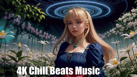 Chill Beats Music - Electronic Electric Daisy | (AI) Audio Reactive Alice Wonderland | Flowers