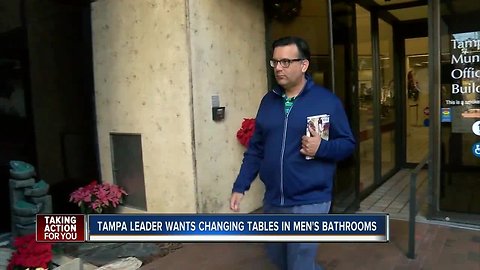 Tampa council member pushing for changing tables in men's restroom