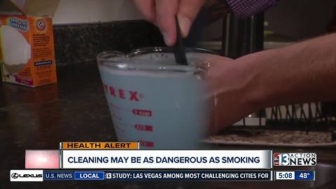 Cleaning could be as dangerous as smoking