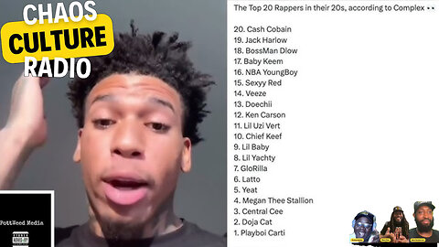 NLE choppa is not on complex top 20 list