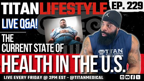 Titan Lifestyle - Live Q&A! - Current State of Health in the U.S | Fitness | Workout Advice