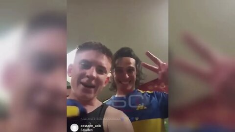 FESTA DOS JOGADORES DO BOCA NA FINAL DA LIBERTADORES