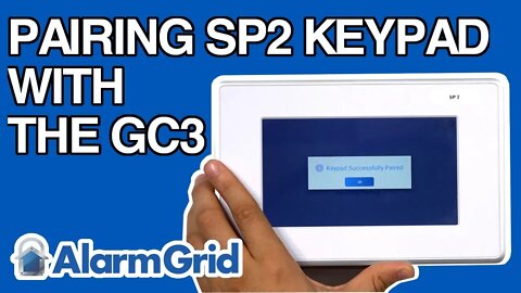 Pairing the 2GIG SP2 Keypad with the 2GIG GC3