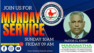 Bible Sermon by Pastor CL Johny on 10 October 2022