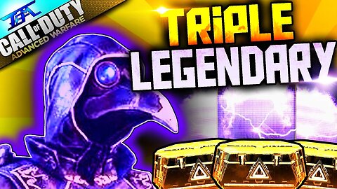 COD AW: "TRIPLE LEGENDARY!" - (1 IN A MILLION)! Legendary Chances! RAREST THING IN COD HISTORY!